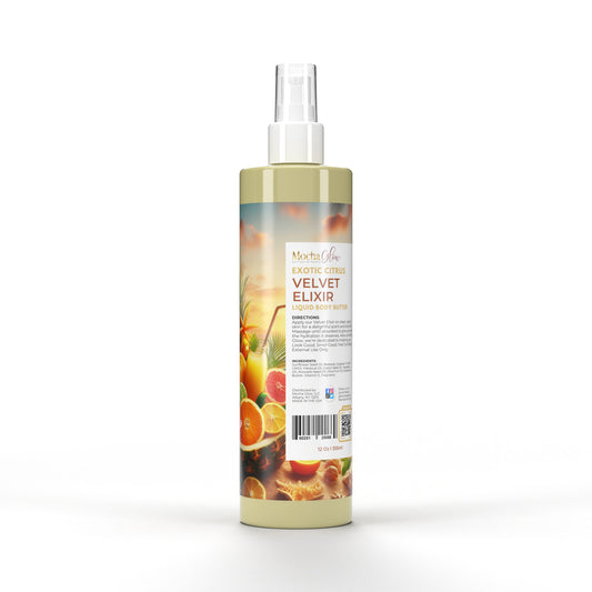 Velvet Elixir | EXOTIC CITRUS | Liquid Body Butter | 12 OZ