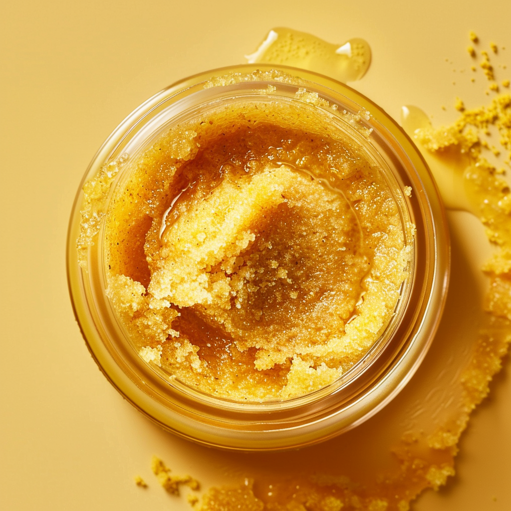 Turmeric scrub mocha glow fade dark spots on face under arm inner thigh